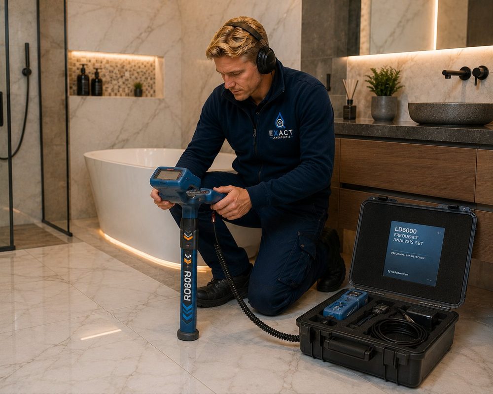 Ultrasone lekdetectie met frequentiemeter